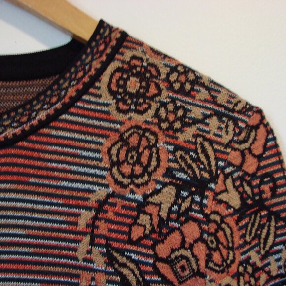 Missoni Knit Wool Blend Dress Multicolour Pattern Long Sleeve Size 44 or 8 - Picture 6 of 12
